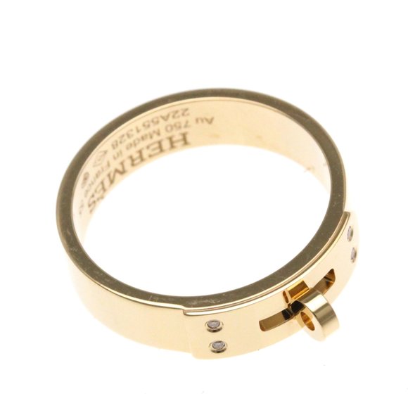 Hermes Kelly Diamond Ring Pink Gold (18K) Fashion Diamond Band Ring Pink Gold - Picture 9 of 10